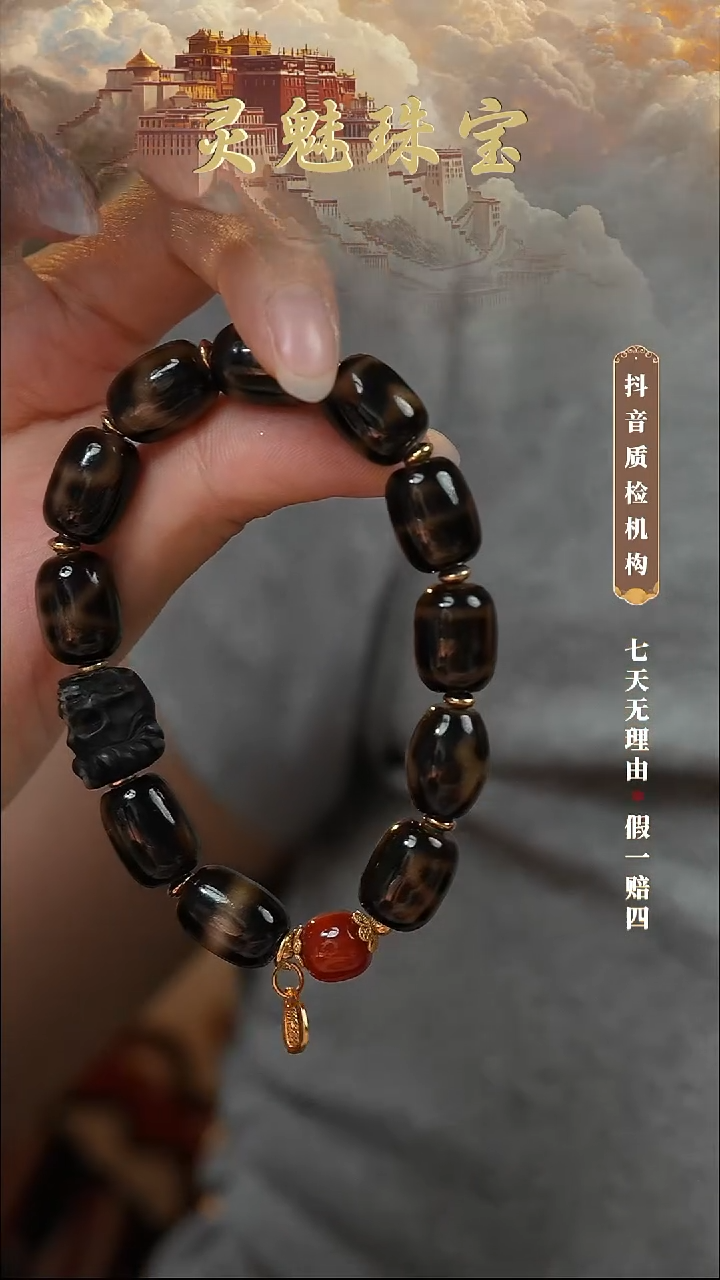 玛瑙/玉髓（覆膜）颈饰银S925镶嵌手串