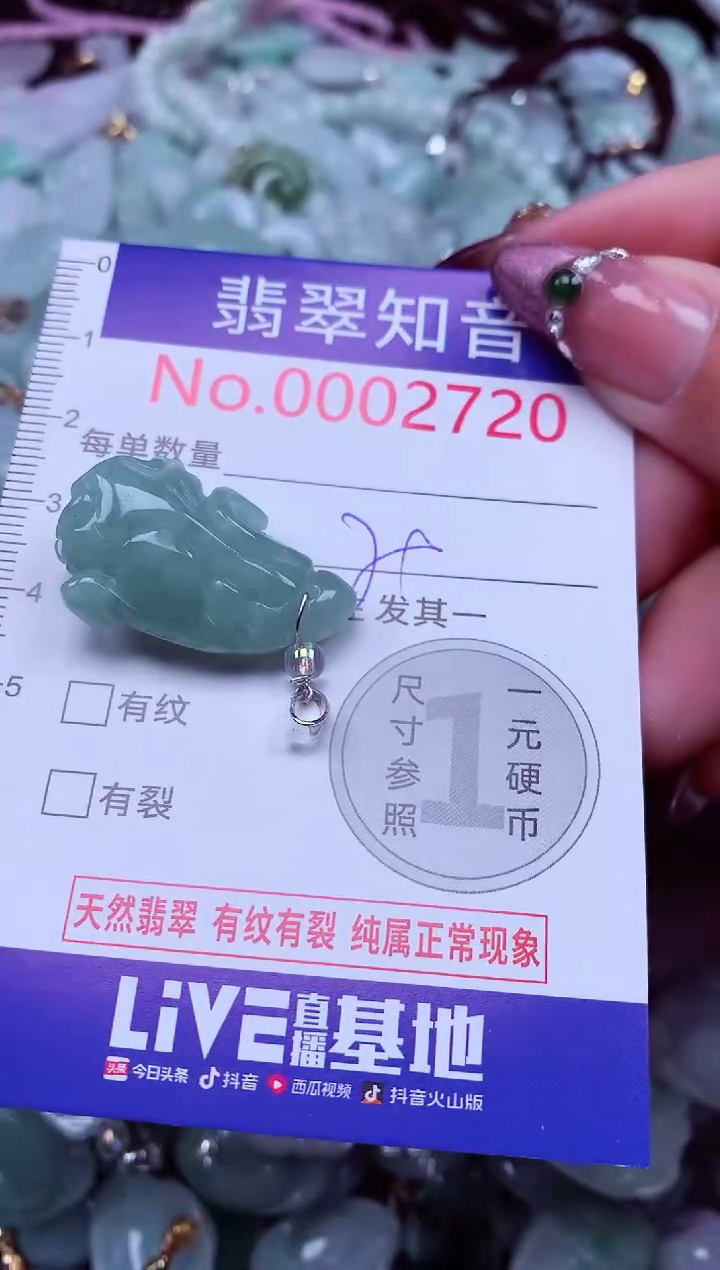 吊坠(不含链)未镶嵌翡翠2720