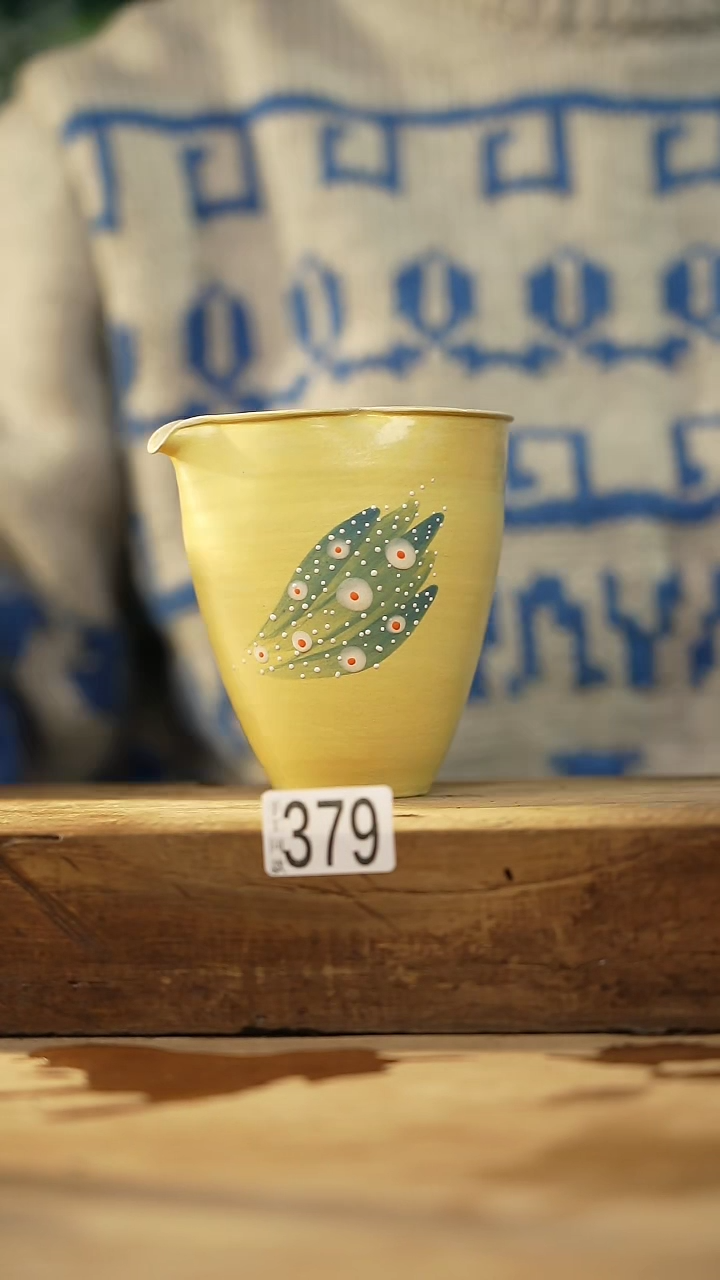 【闪购商品】瓷片粉引·凌波仙子公道杯/设计师 牧渔 款