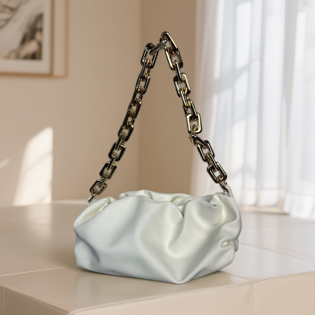 腋下单肩包白色云朵小众女式单肩包腋下包女士挂钩