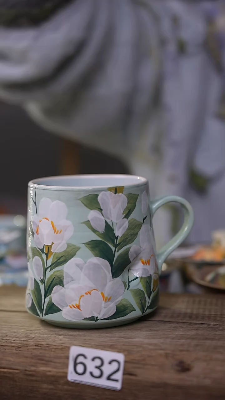 【闪购商品】瓷片油画风·彩绘·设计师石一款