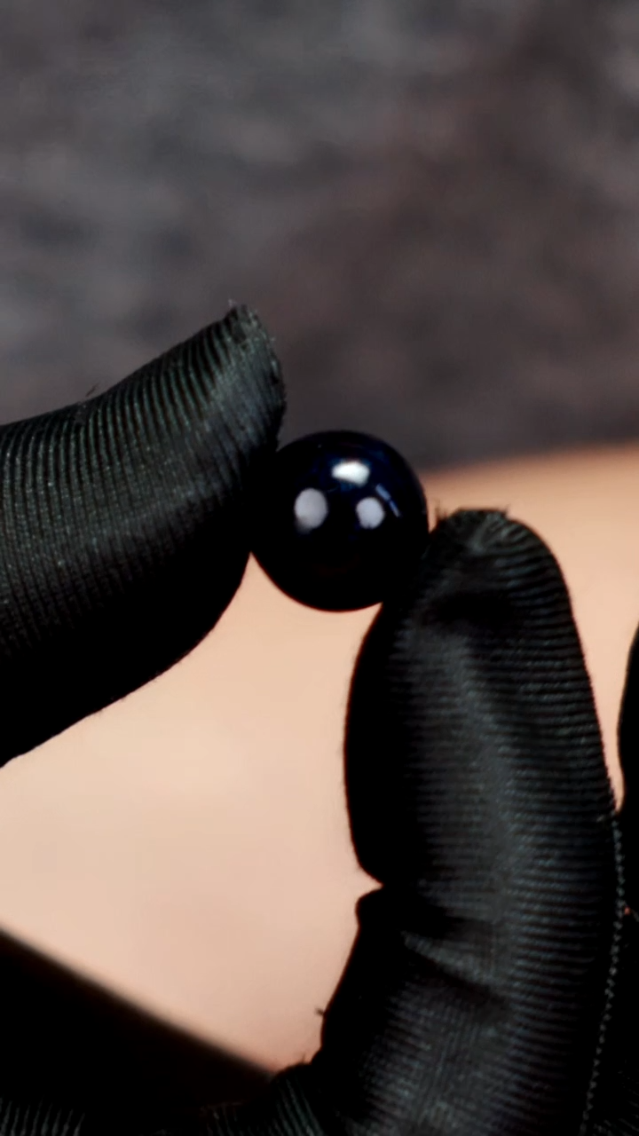 疯子大漆蓝宝砂12mm