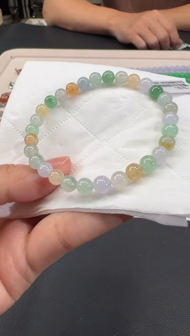 未镶嵌手串翡翠B530|2500