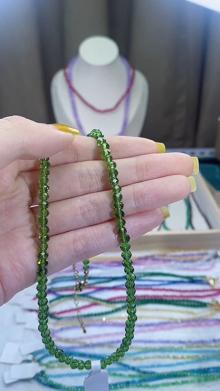 【闪购商品】橄榄石项链14K金镶嵌诗宁甄选珠宝SYZB76