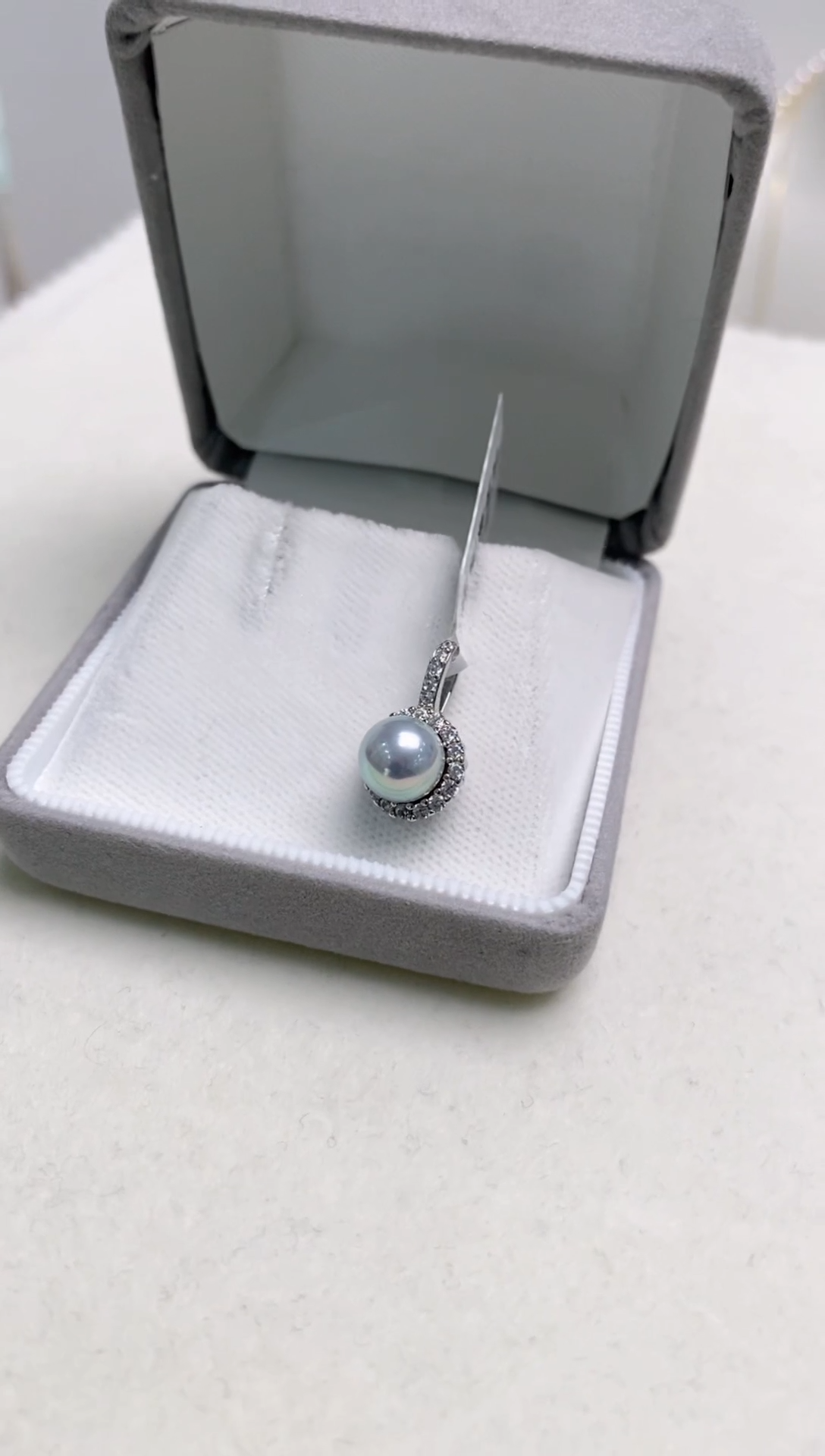 【闪购商品】海水珍珠吊坠(不含链)银S925镶嵌真多麻7.0-7.5吊坠