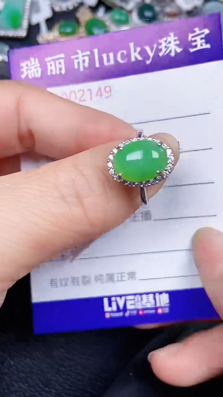 颈饰银S925镶嵌翡翠249