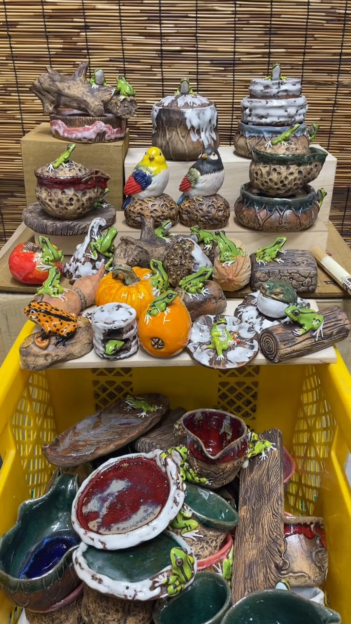 精美粗陶手工柴烧