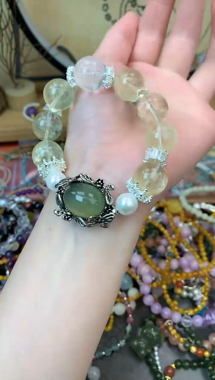 【闪购商品】黄晶手链未镶嵌270手串