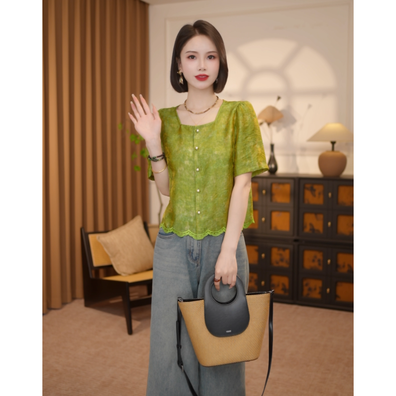 【青衫】新中式国风无袖上衣LYGSY1513