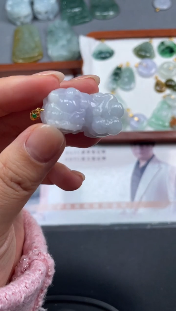【闪购商品】定制翡翠18K金镶嵌02-19HDJT0118776