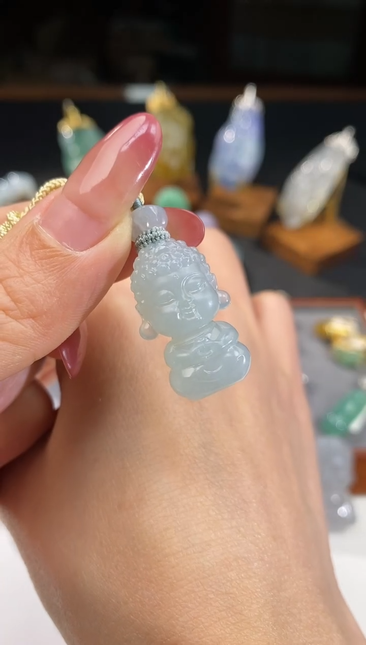【闪购商品】翡翠颈饰未镶嵌宝宝佛