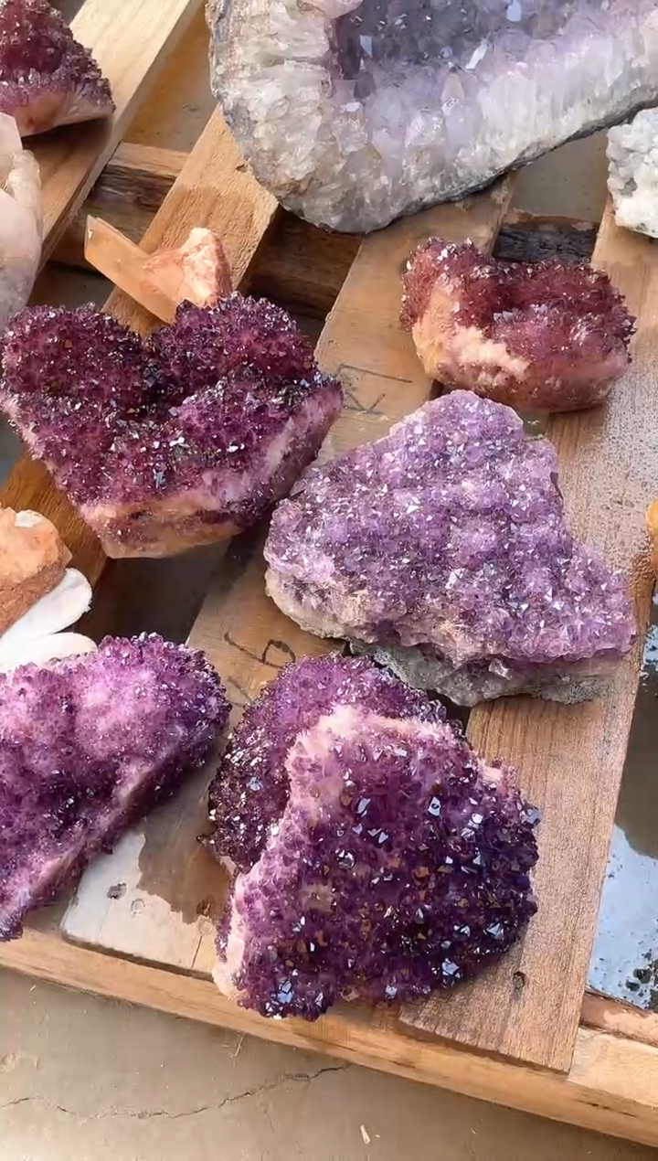 未镶嵌珠宝半成品紫晶诶****蛋天然紫水晶原石摆件拍20单发5#