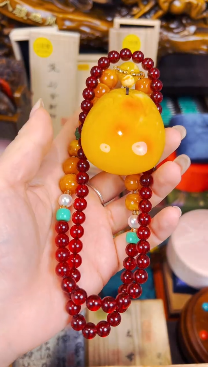 未镶嵌颈饰蜜蜡兰妹专属高端链接b101