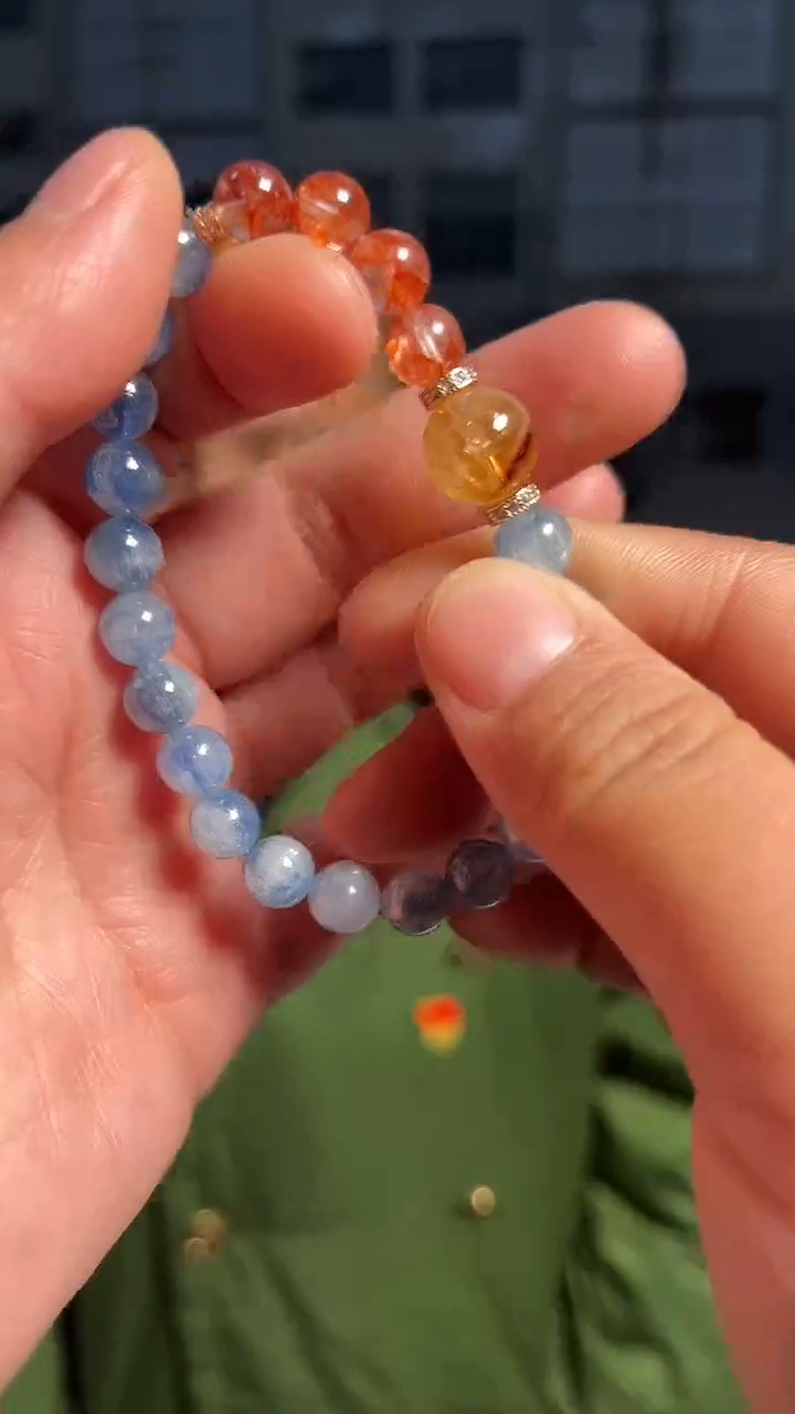 【闪购商品】蓝晶石手链未镶嵌天然DIY手串多样性发一7mm