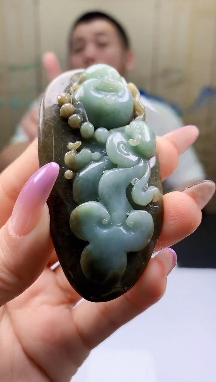 【闪购商品】定制翡翠未镶嵌4812ty-毛货挂件20