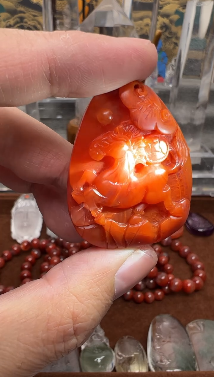 吊坠(不含链)未镶嵌南红玛瑙南红吊坠14N18