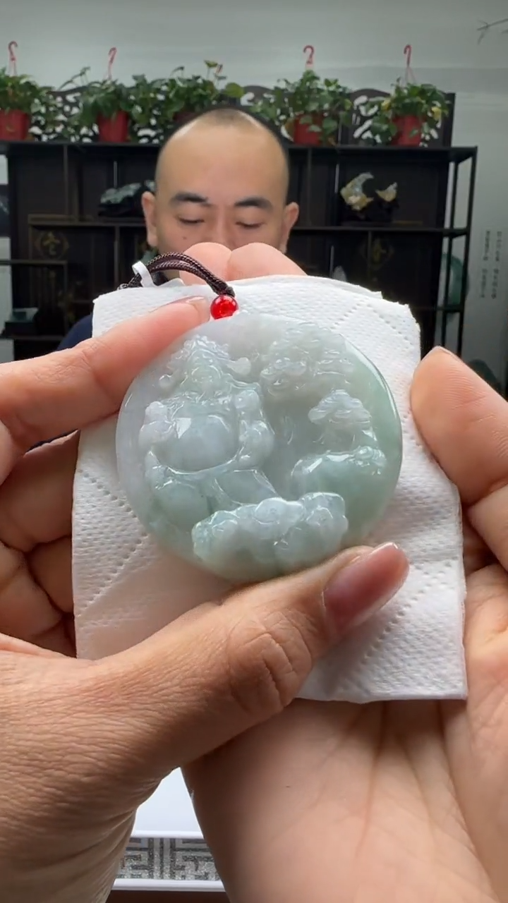 【闪购商品】翡翠颈饰未镶嵌天然翡翠A货吊坠