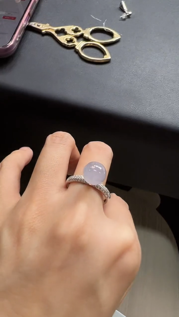 18K金镶嵌戒指翡翠KDF1013-029