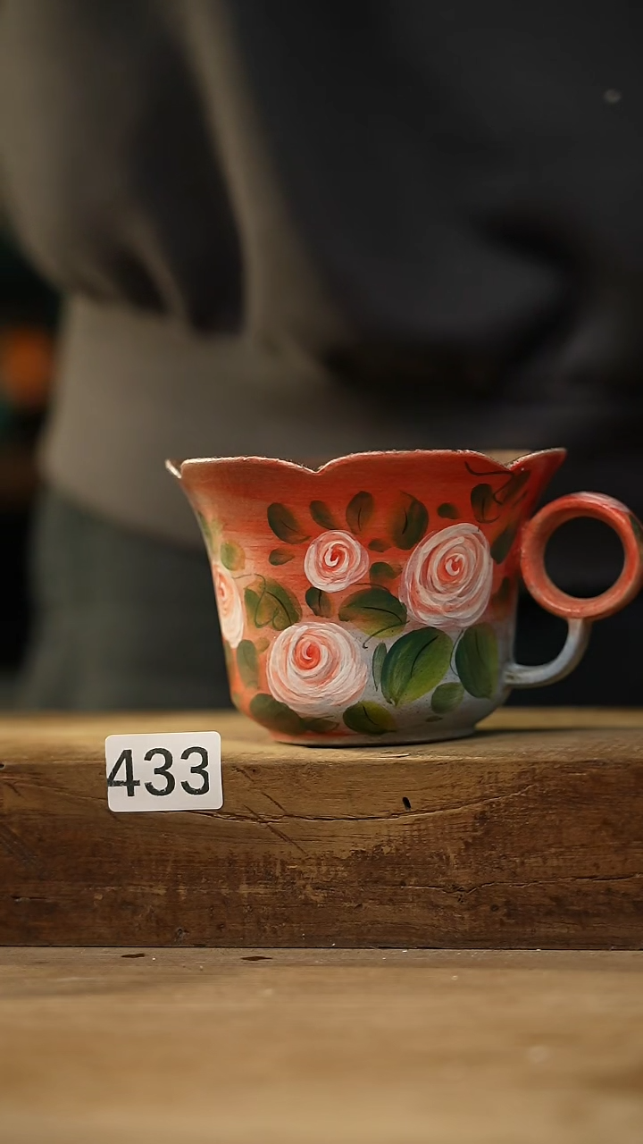 【闪购商品】瓷片新品！设计师款手绘/咖啡杯 羽川