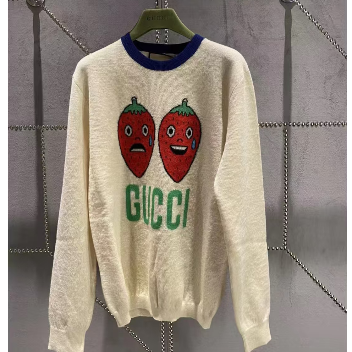 99新 GUCCI/古驰 二手奢侈品gucci古驰奶白色带吊牌衣服h419