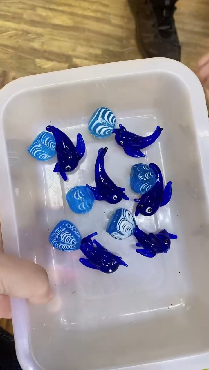 【闪购商品】琉璃手工艺品6个海豚