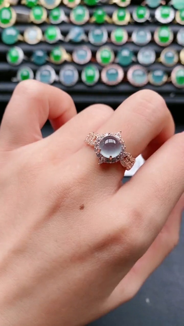 【闪购商品】翡翠戒指银S925镶嵌1111111