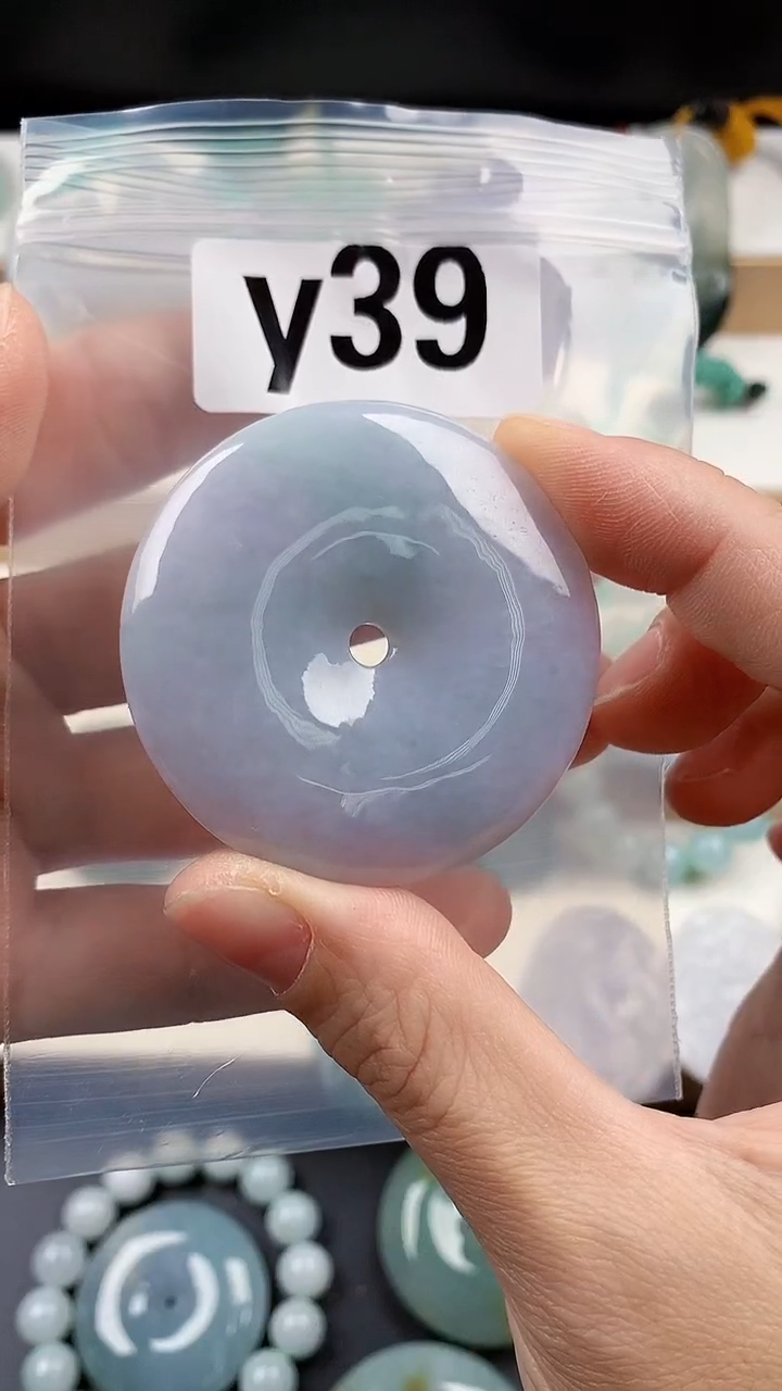 颈饰未镶嵌翡翠风*天然翡翠吊坠挂件
