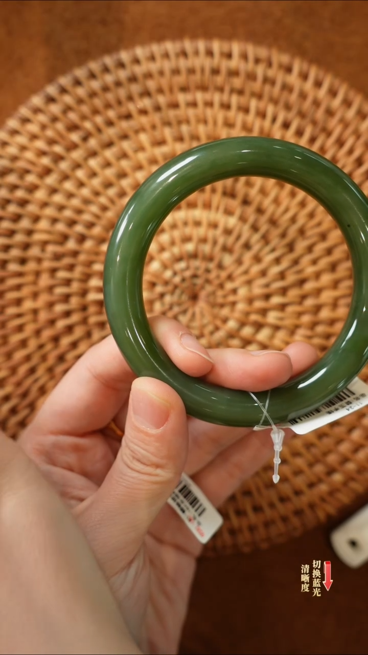 【闪购商品】和田玉手镯未镶嵌0214-026（59圈口）