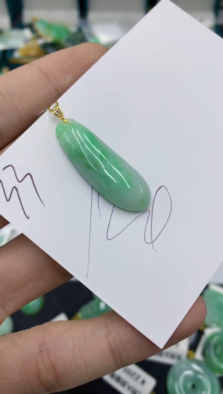 【闪购商品】翡翠颈饰18K金镶嵌号链接1111111