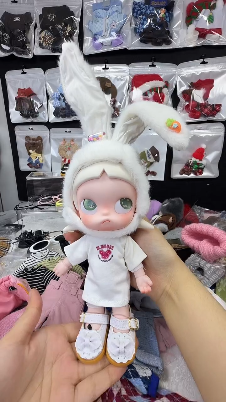1/8可动人偶娃衣（兔耳朵+上衣+鞋子）