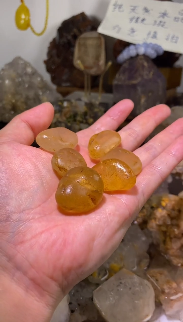 未镶嵌珠宝半成品水晶1号6颗马岛水冲料