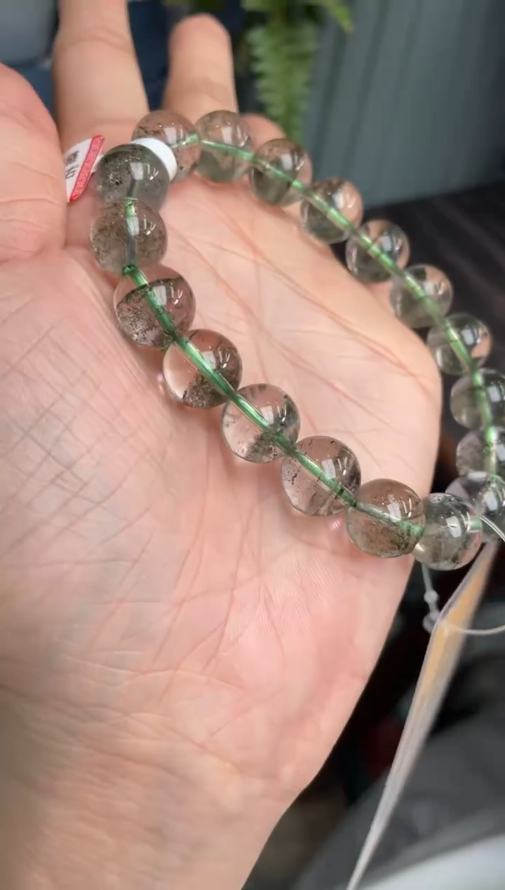 手链11.5±/x-004未镶嵌水晶绿幽灵