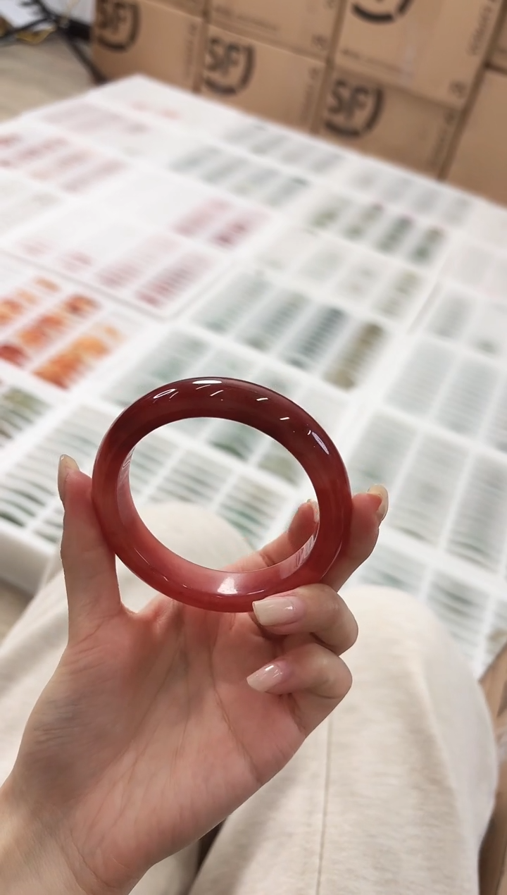 未镶嵌手镯石英质玉68-57HO