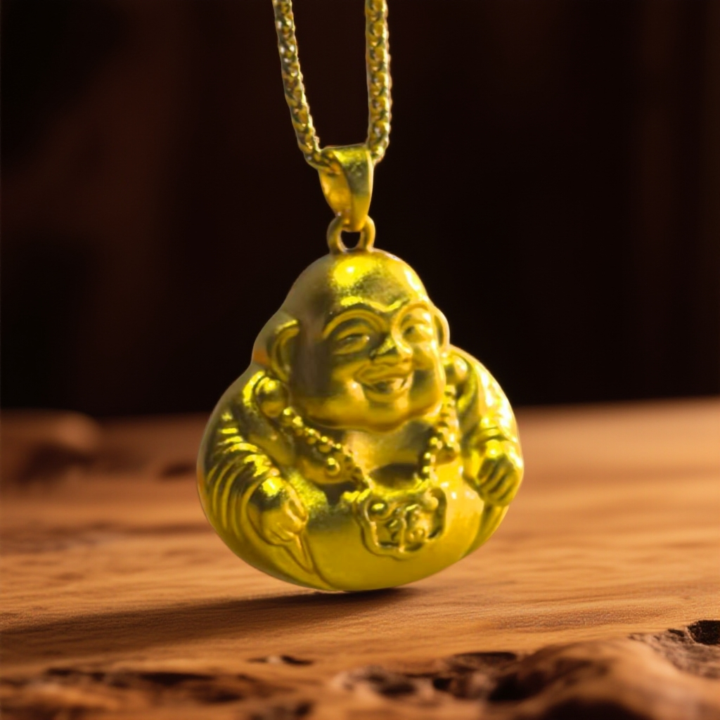 【王大气专属】大肚弥勒佛吊坠佛公挂坠经典百搭合金吊坠