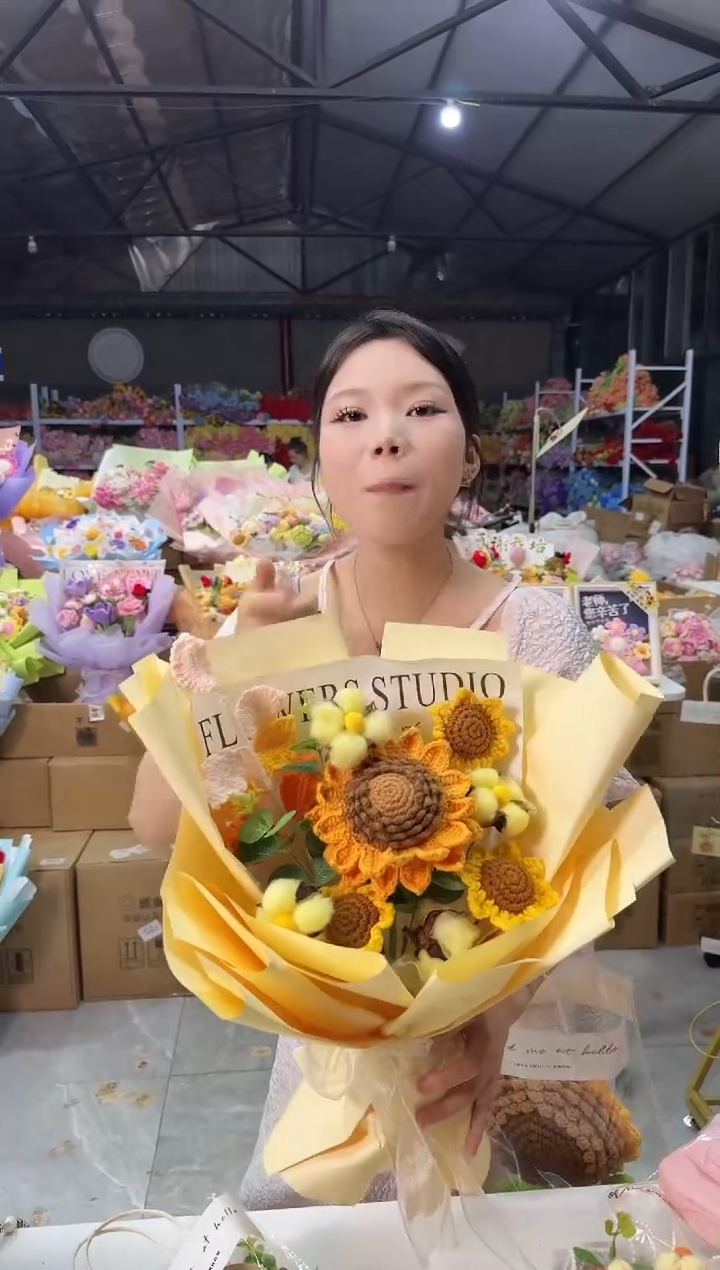 教师节非遗定制花束，孤品清仓 ！！！黄大葵花束
