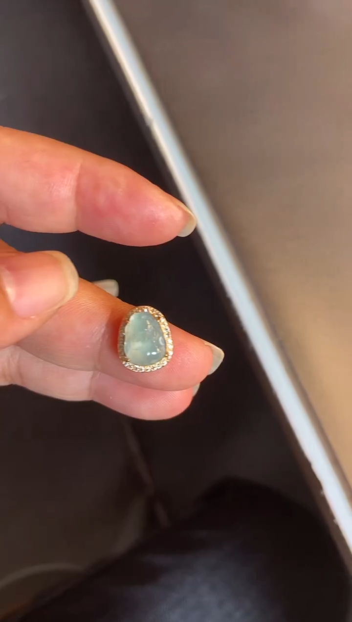 吊坠(不含链)银S925镶嵌翡翠1