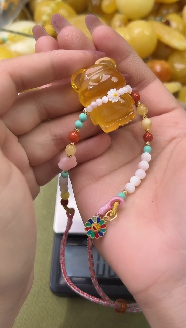 裸石琥珀未镶嵌天然琥珀蜜蜡吊坠