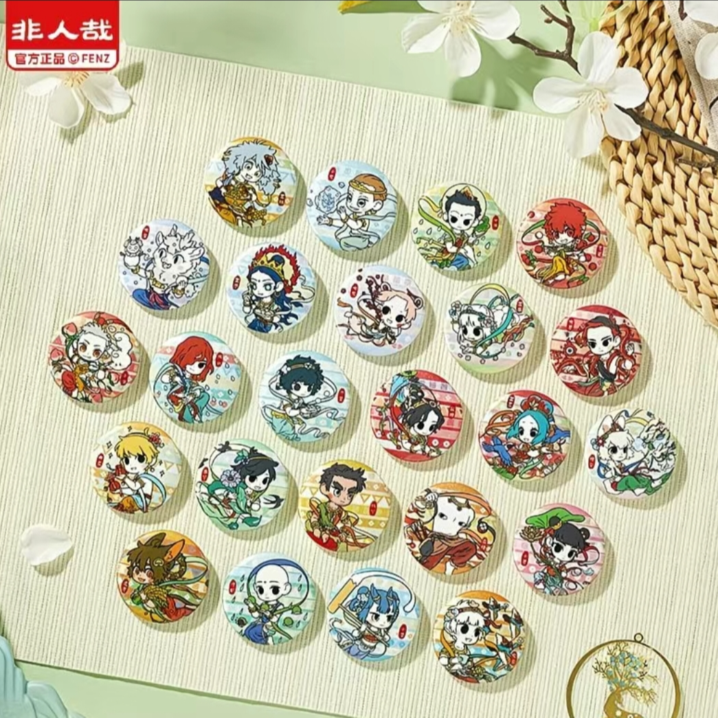 非人哉-四季笙歌全系列马口铁徽章小卡亚克力立牌冰箱贴盲盒