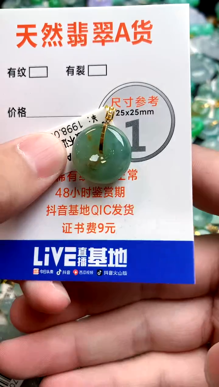 颈饰18K金镶嵌翡翠0265248975