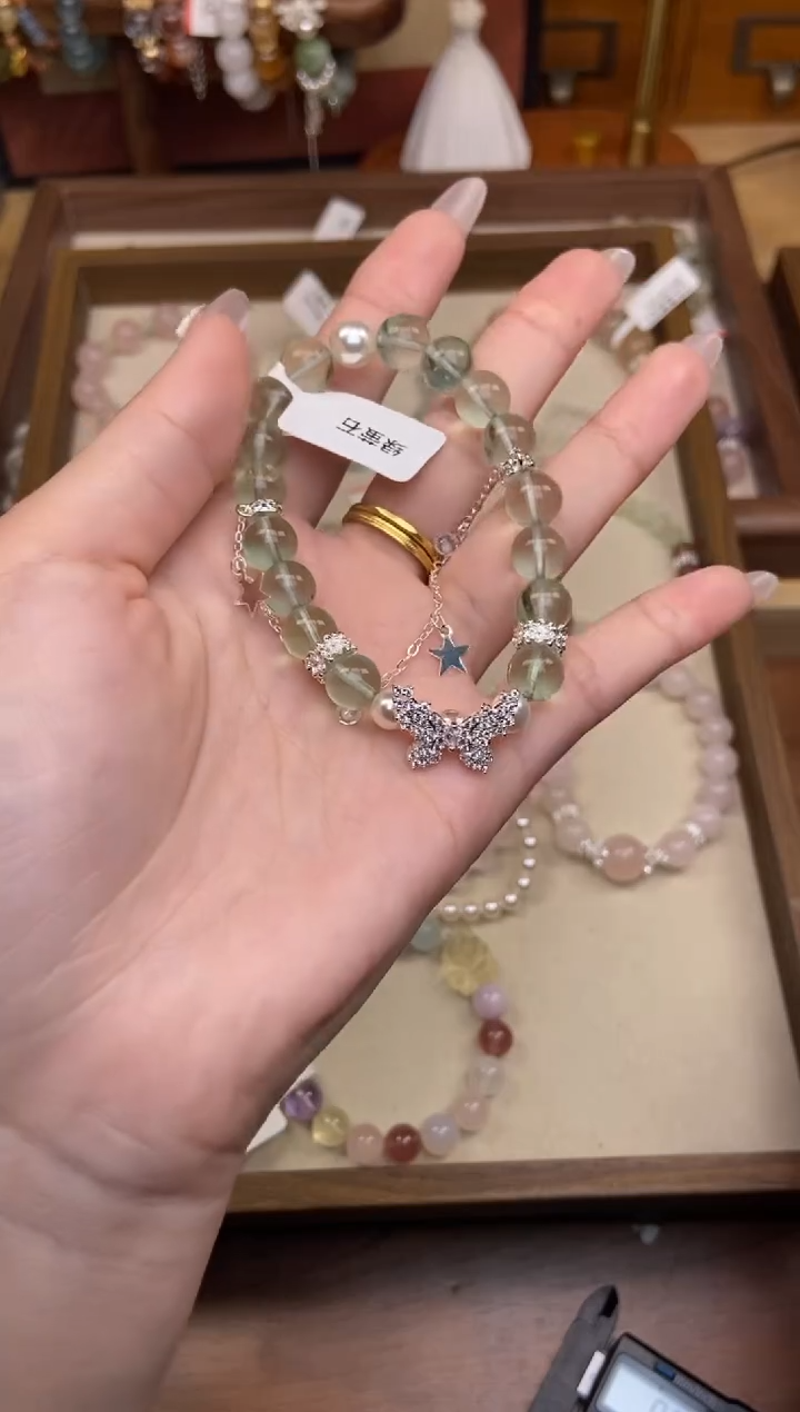 水晶手链未镶嵌萤石