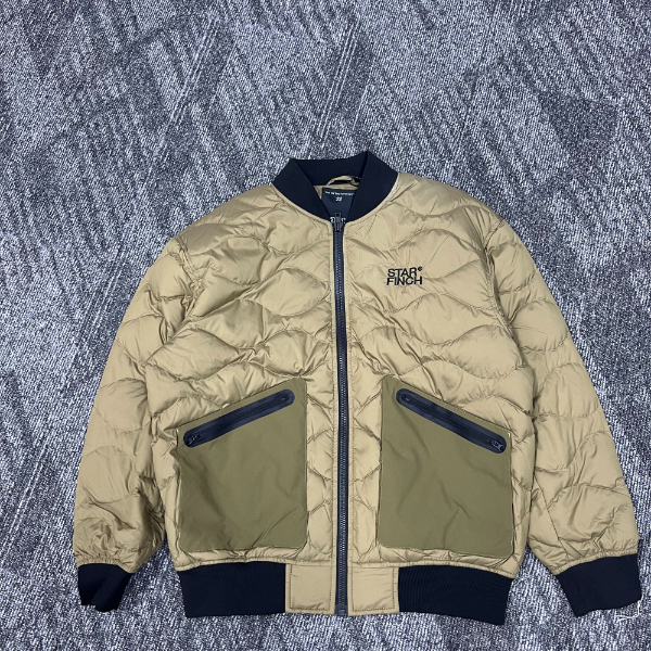 【C潮牌】J026军绿色户外立领羽绒服 男款