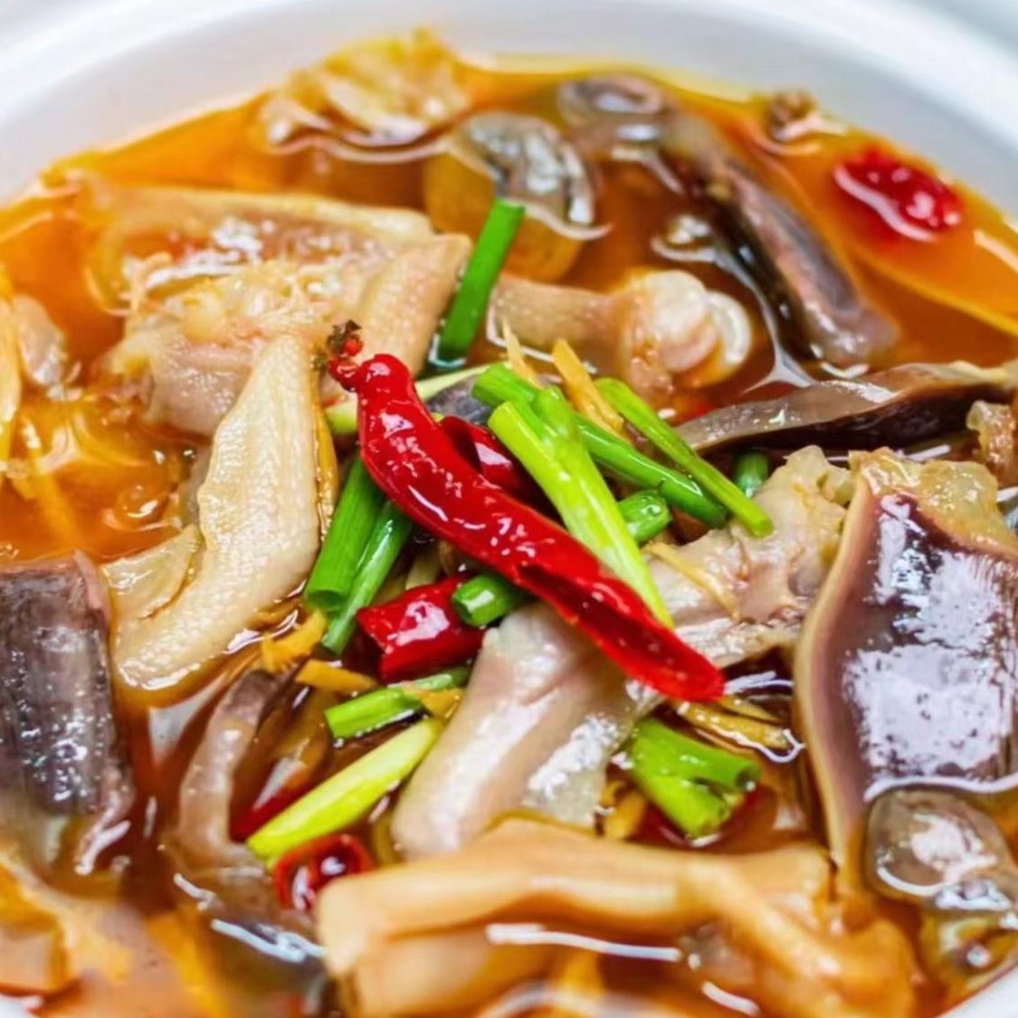 2包固始鹅杂4斤包含汤  火锅固始鹅块老鹅笨鹅真空包装现做现发 