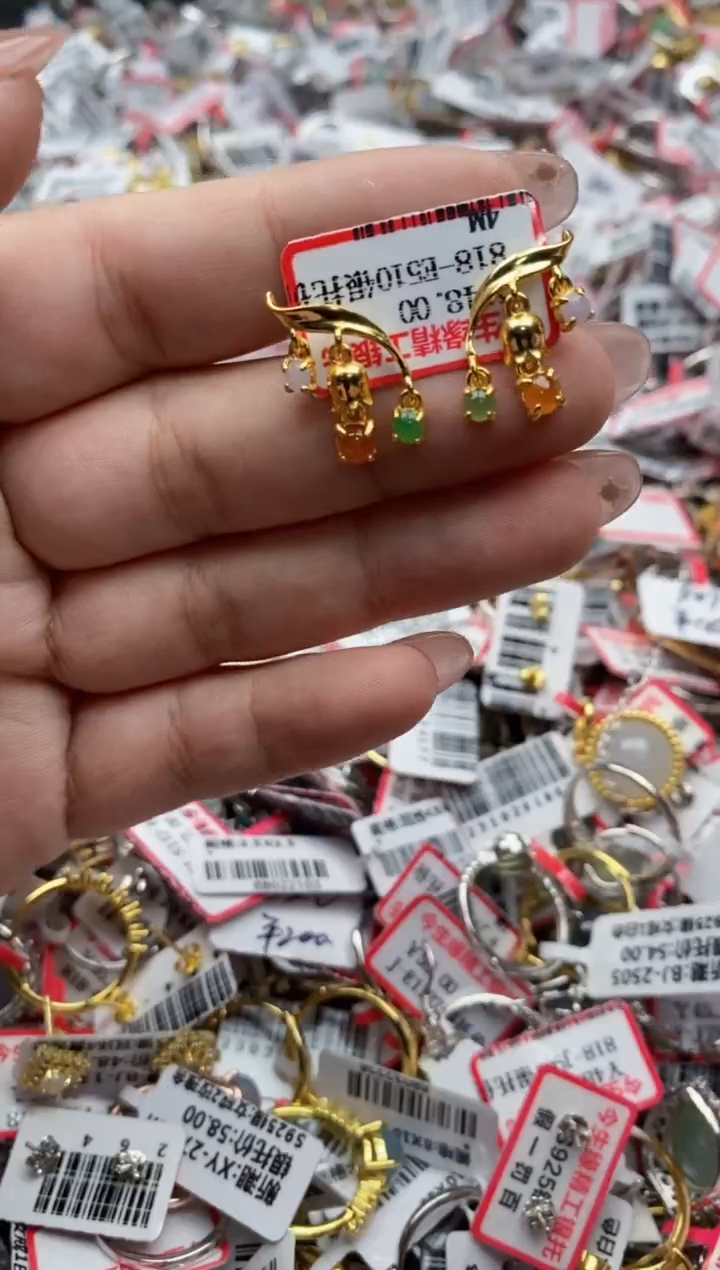 【闪购商品】翡翠戒指银S925镶嵌4444---6
