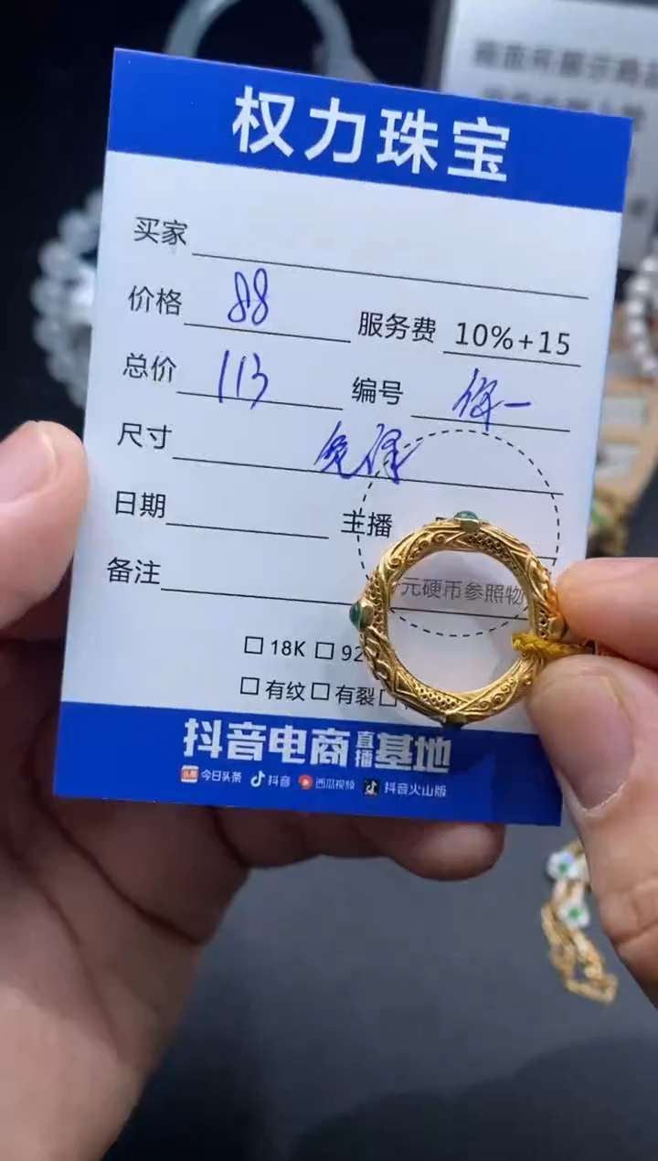 翡翠银S925镶嵌颈饰寄售不退换