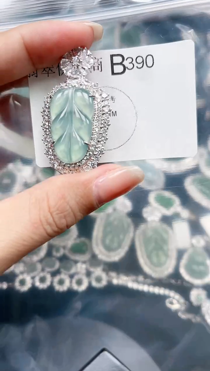 【闪购商品】翡翠颈饰未镶嵌390赠皮绳