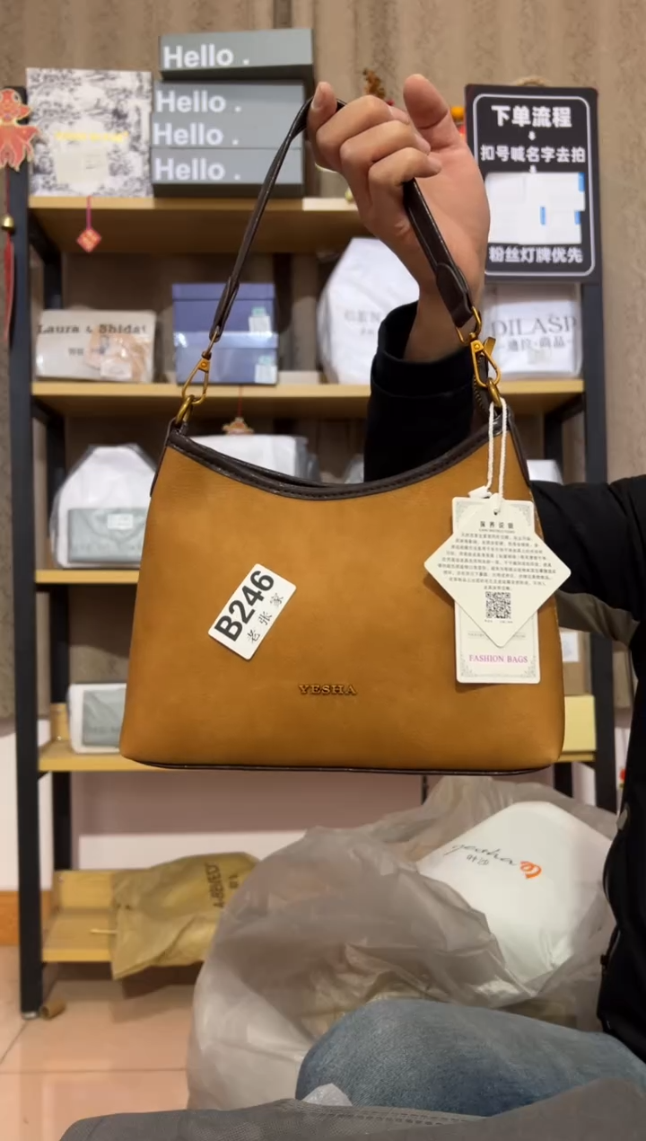 小牛剖层皮革老张家女包246