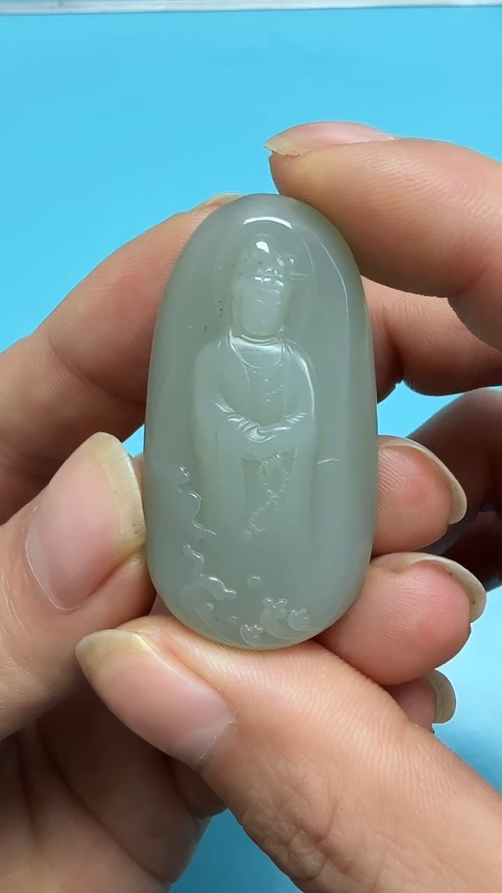 颈饰未镶嵌和田玉人**棋001