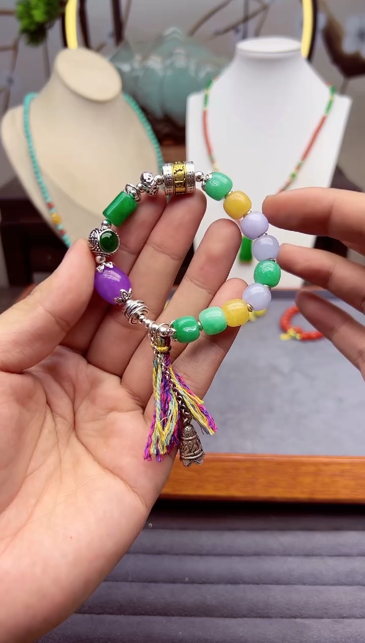 【闪购商品】翡翠手链银S925镶嵌S264```````