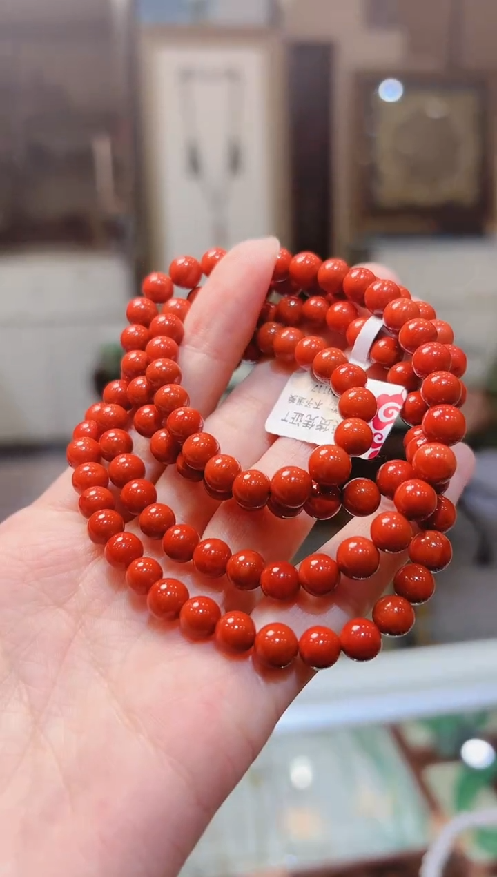 【闪购商品】南红玛瑙手串未镶嵌南红小米珠手串多圈T7