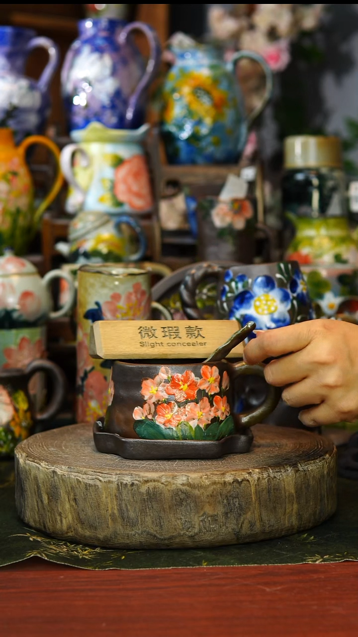 陶瓷150微瑕景德镇手工高温釉下彩